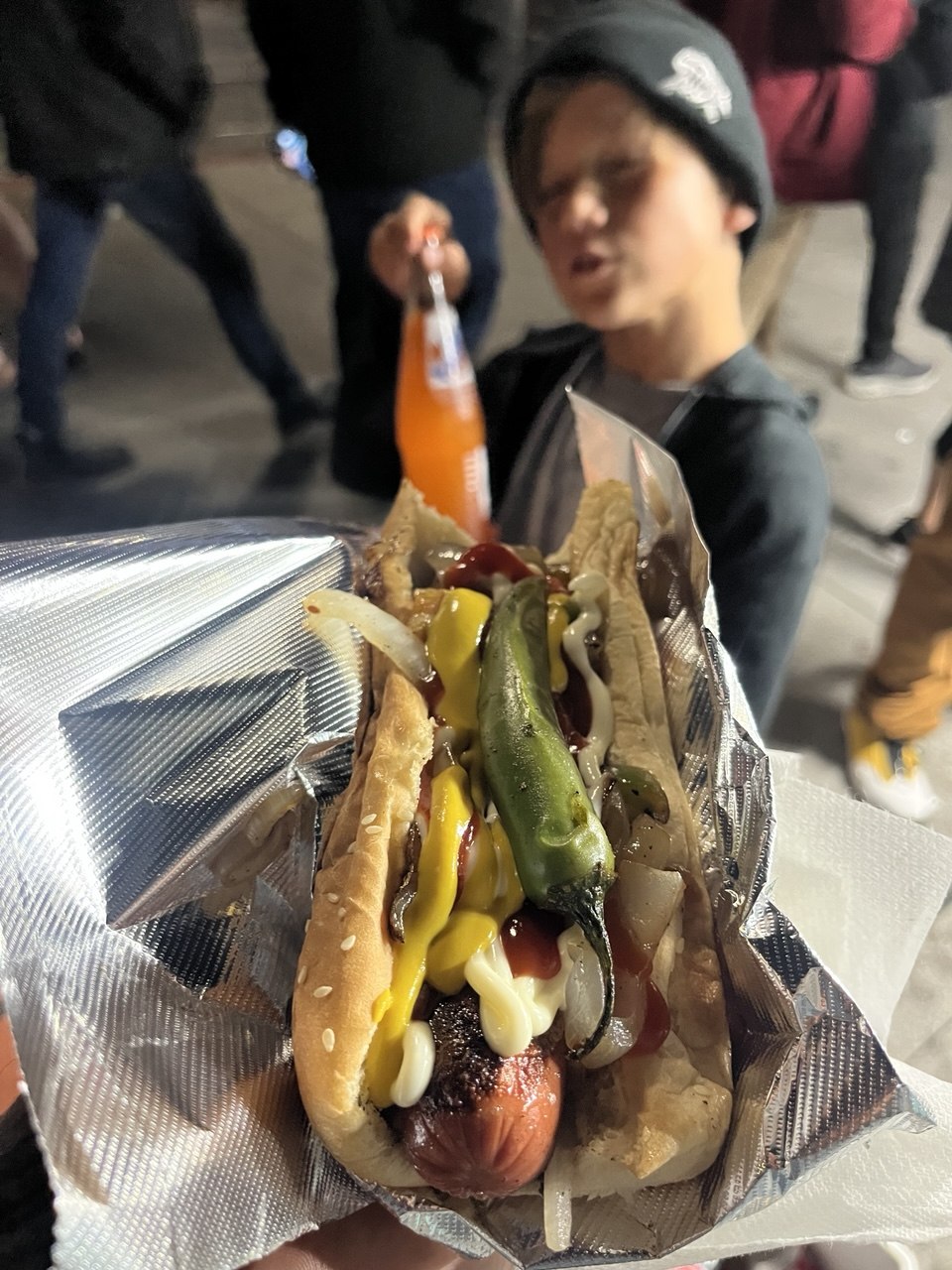 Franks on a platter with sauerkraut